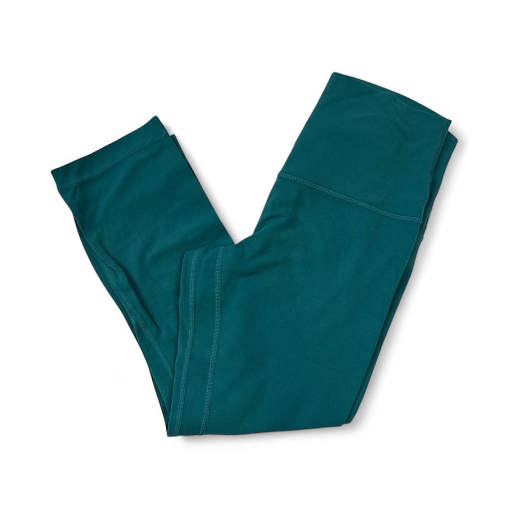 Lululemon Cropped Turquoise Leggings Size 6 – Excellent Condition